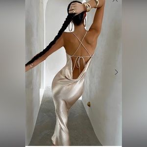 BABYBOO LEILANI MAXI DRESS - CHAMPAGNE